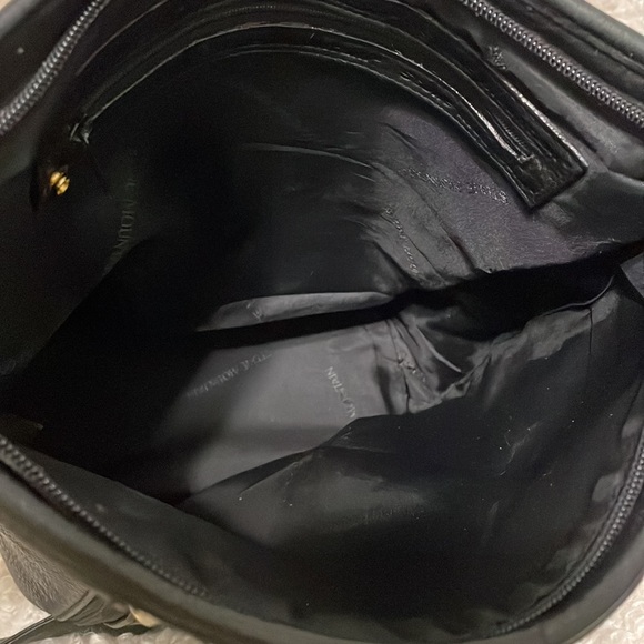 Stone Mountain Black Leather Large Bucket Bag - Picture 6 of 7